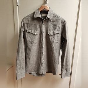 Taylor Stitch The Western Shirt in Olive Melange